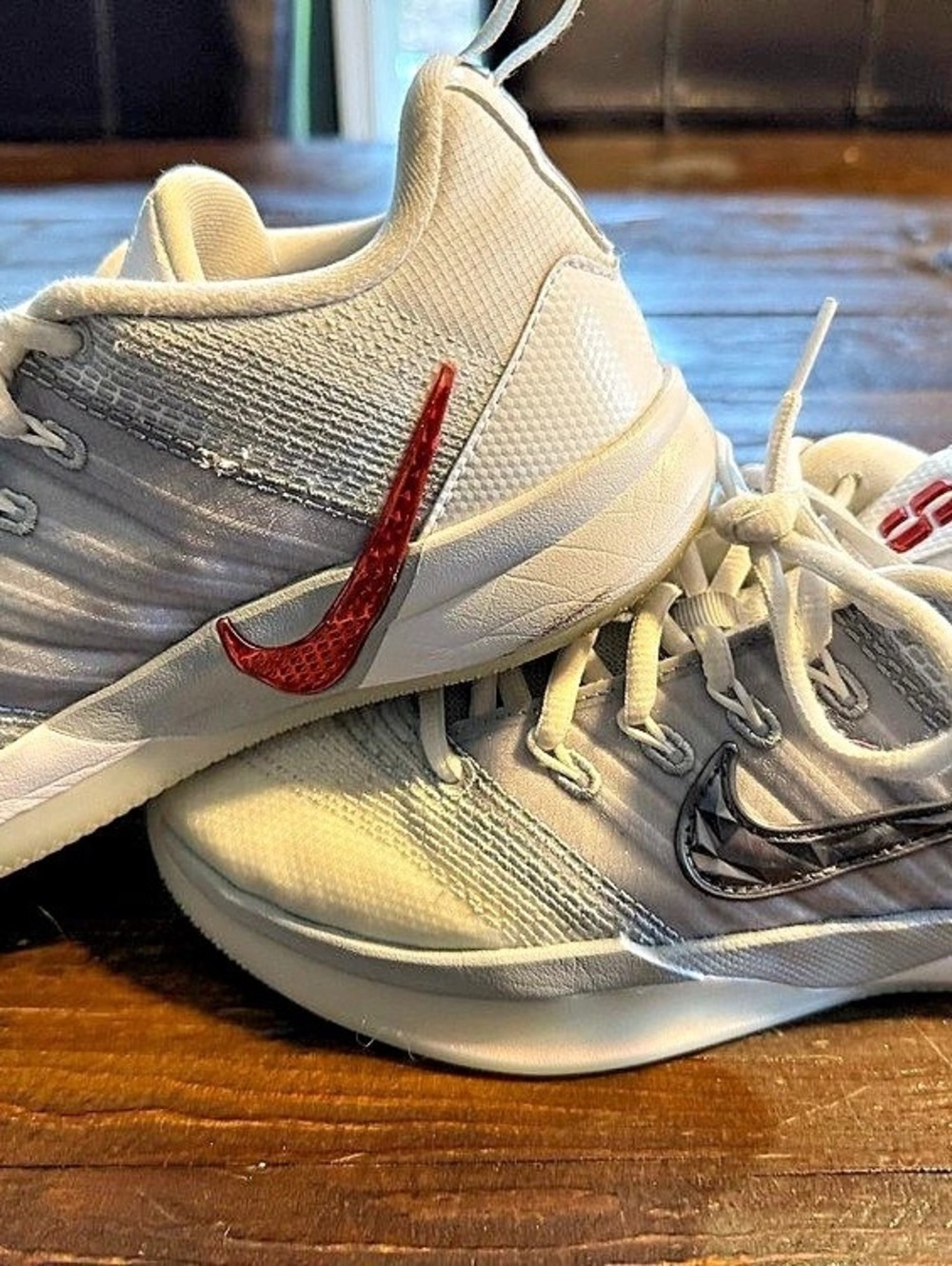 Nike Kobe 4 Protro Basketball Shoes White & Red US Kids 5.5Y, Women's 7